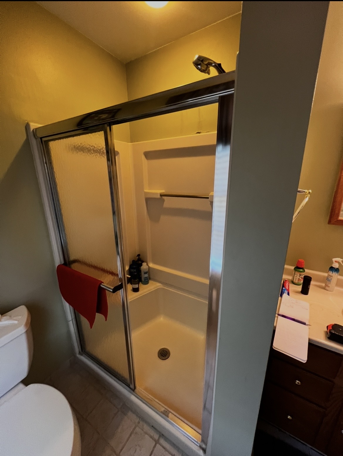 Bathroom before photo from a real KesRemodel remodel showing the original condition of the space