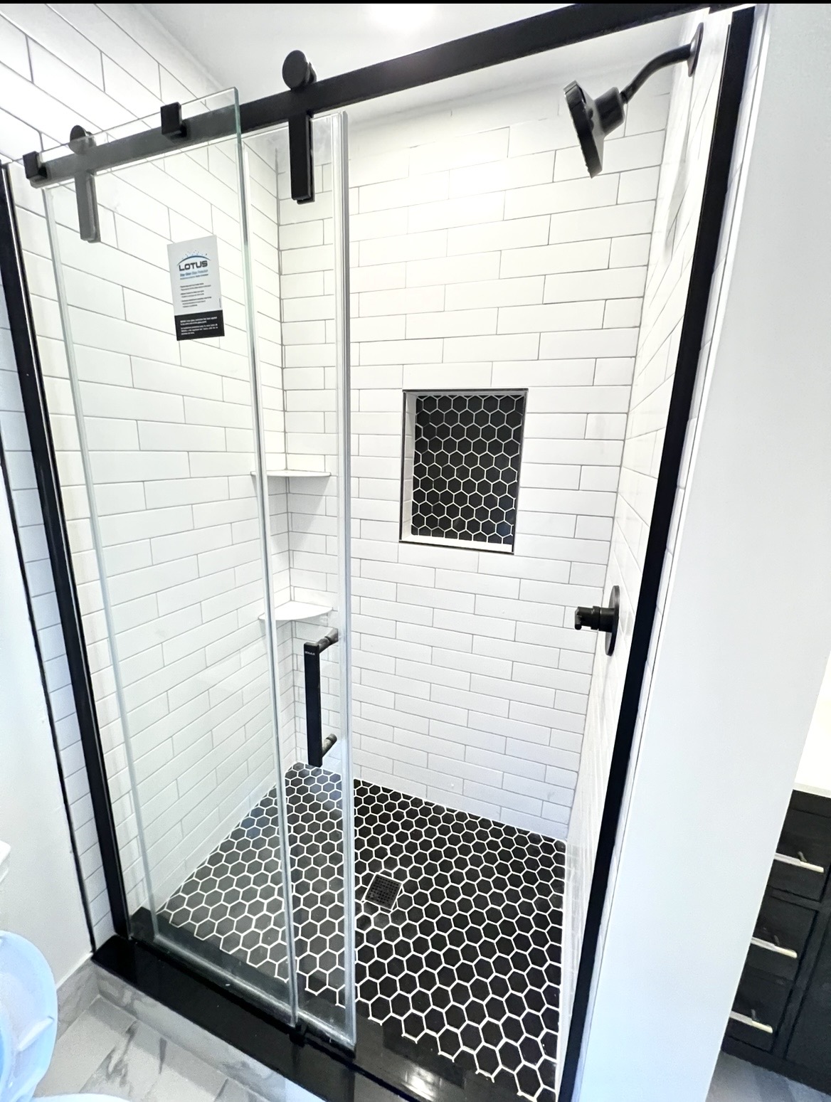 Finished bathroom remodeling result completed by KesRemodel for a real client home